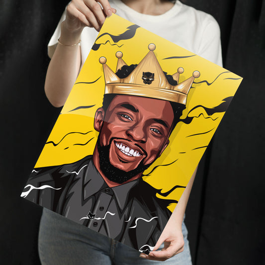 Chadwick Boseman Metal Poster