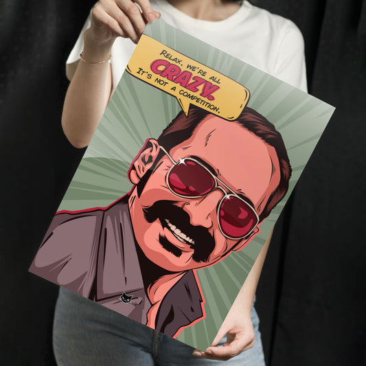 Crazy FaFa Metal Poster
