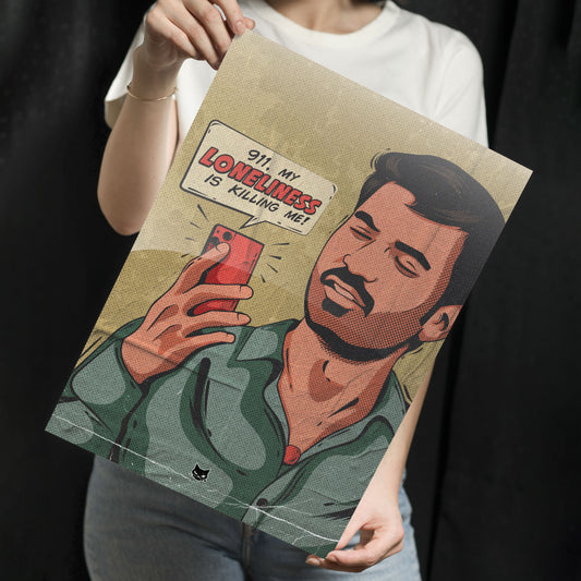 Loneliness Metal Poster