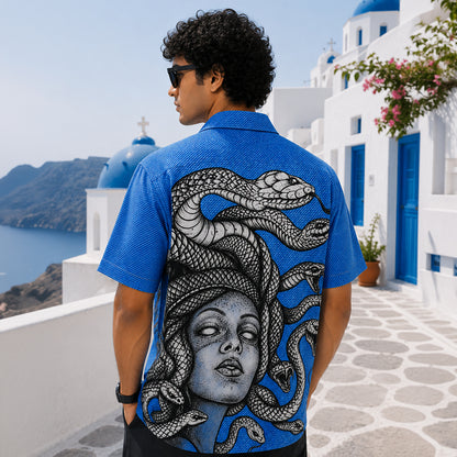 Medusa Serpent Gaze Hawaiian Shirt