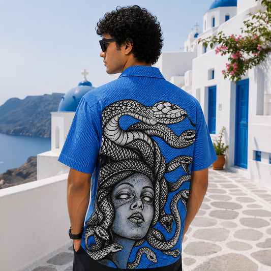 Medusa Serpent Gaze Hawaiian Shirt