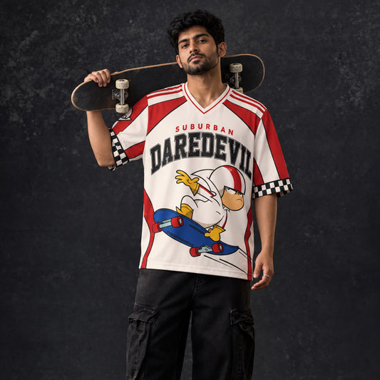 Suburban Daredevil Oversized V-Neck Jersey