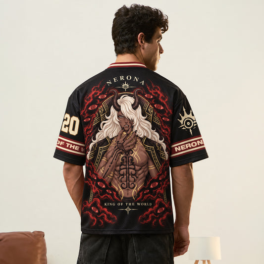 King Of The World Oversized V-Neck Jersey