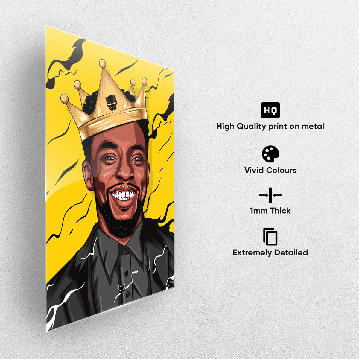 Chadwick Boseman Metal Poster