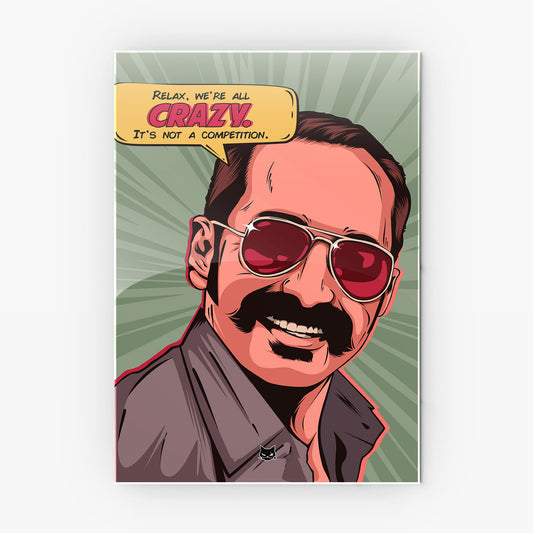Crazy FaFa Metal Poster