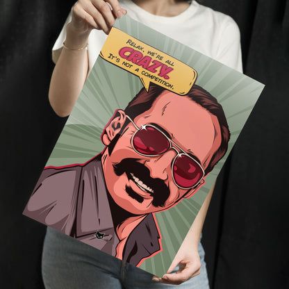 Crazy FaFa Metal Poster