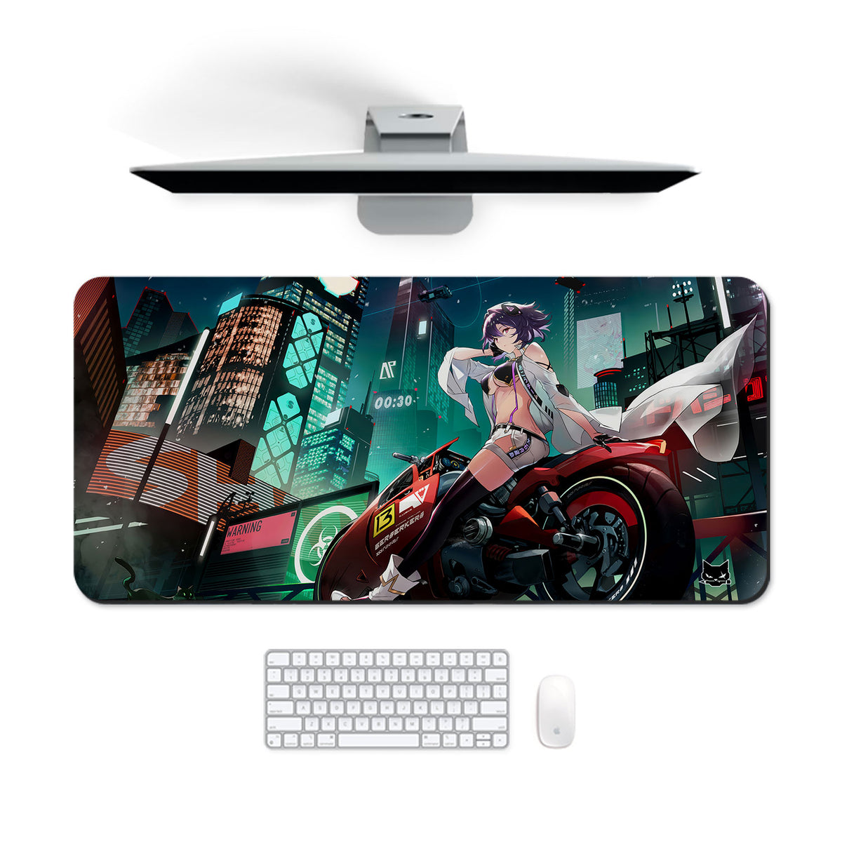 Neon Rider Classic Desk Mat