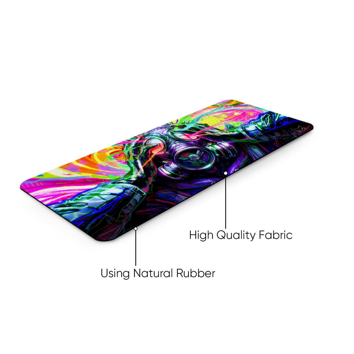 Neon Chaos Classic Desk Mat