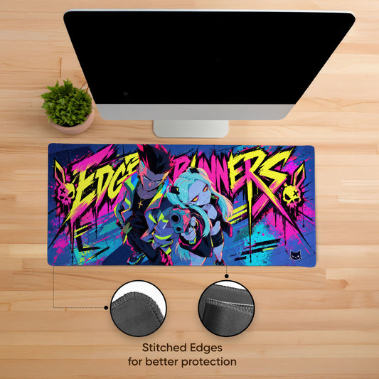 Edgerunners Stitched Desk Mat