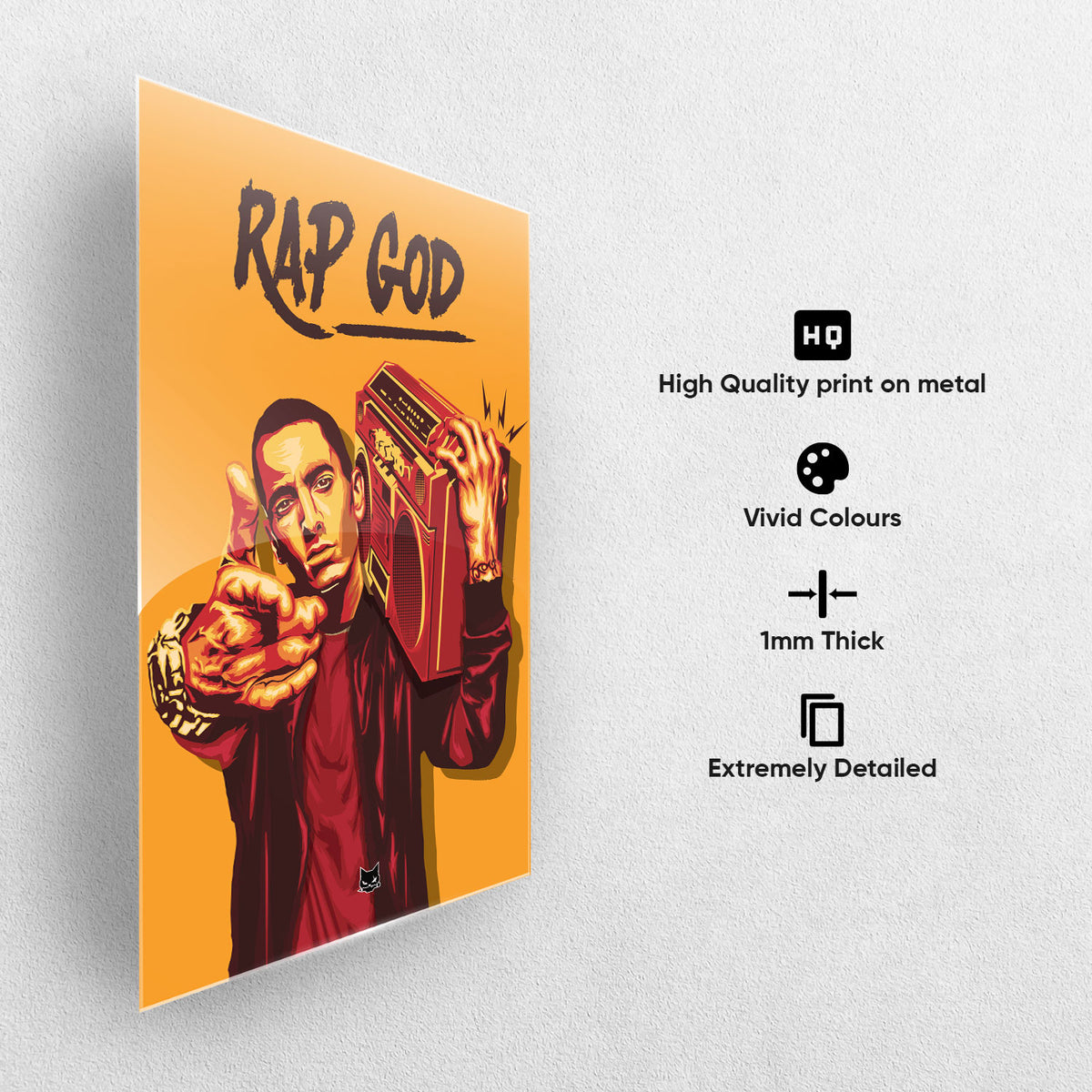Eminem Rap God Metal Poster