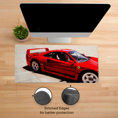 Rosso Legend Stitched Desk Mat
