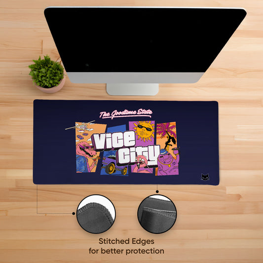 The Goodtime State Stitched Desk Mat