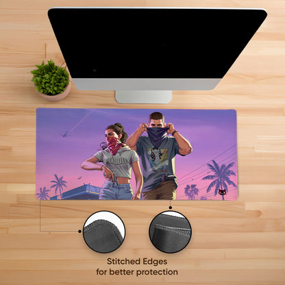 Bandit Sunset Stitched Desk Mat