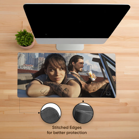 Vice City Cruise Stitched Desk Mat