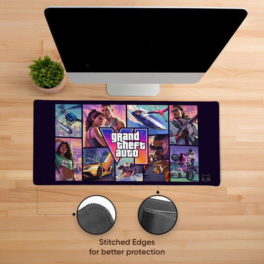 Vice City Collage Stitched Desk Mat
