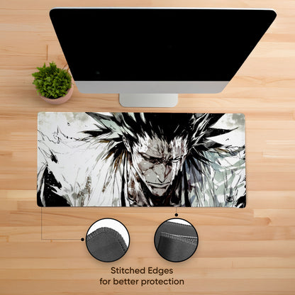 Kenpachi Unleashed Stitched Desk Mat