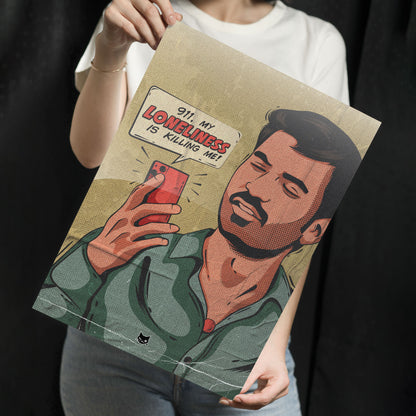 Loneliness Metal Poster