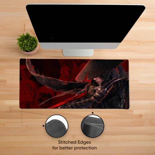 Phantom Blade Stitched Desk Mat