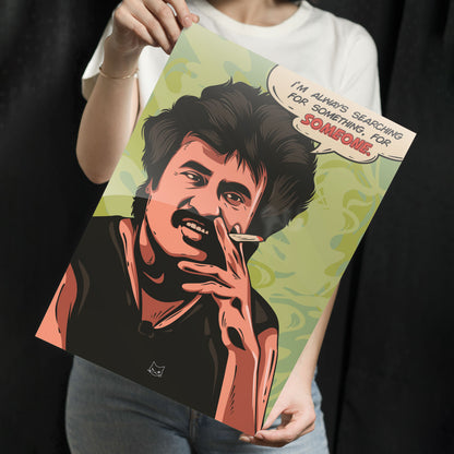 Searching For Someone Metal Poster