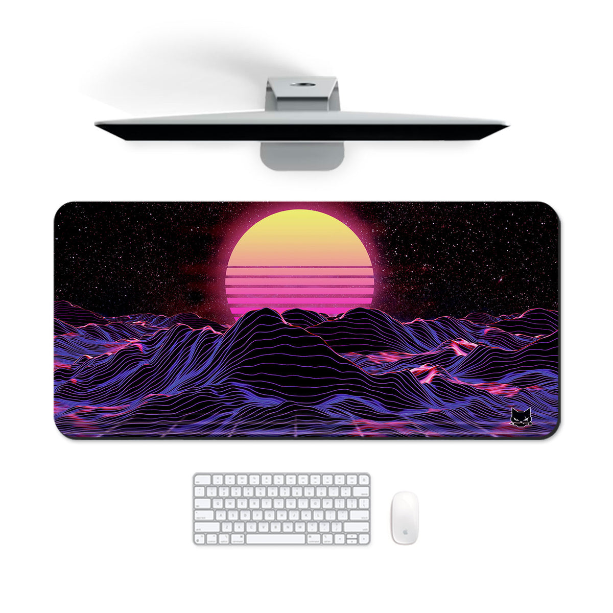 Retro Waves Classic Desk Mat