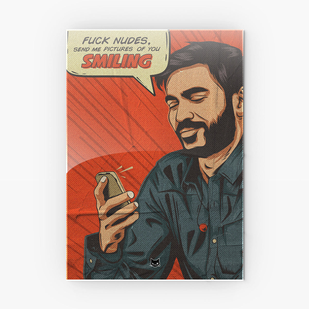 Send Me Your Smile Metal Poster