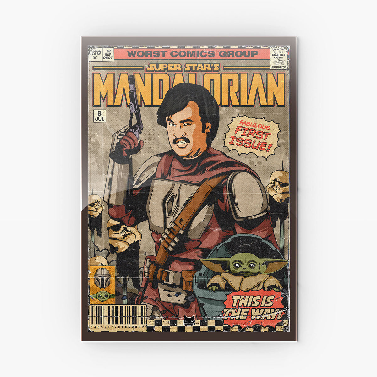 Superstar Mandalorian Metal Poster