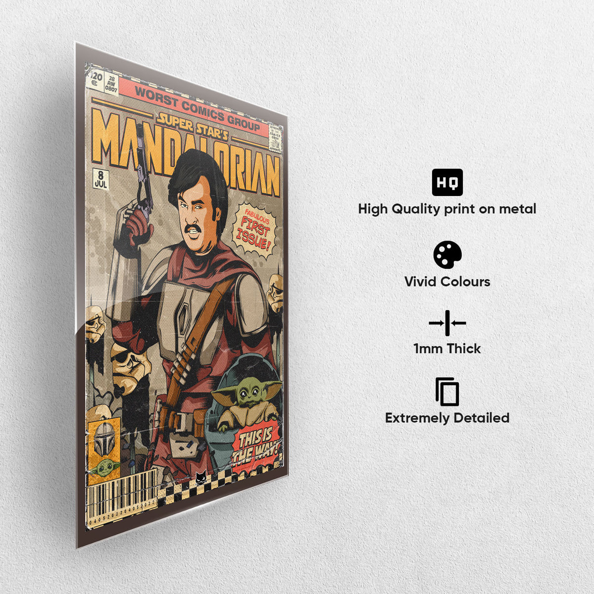 Superstar Mandalorian Metal Poster