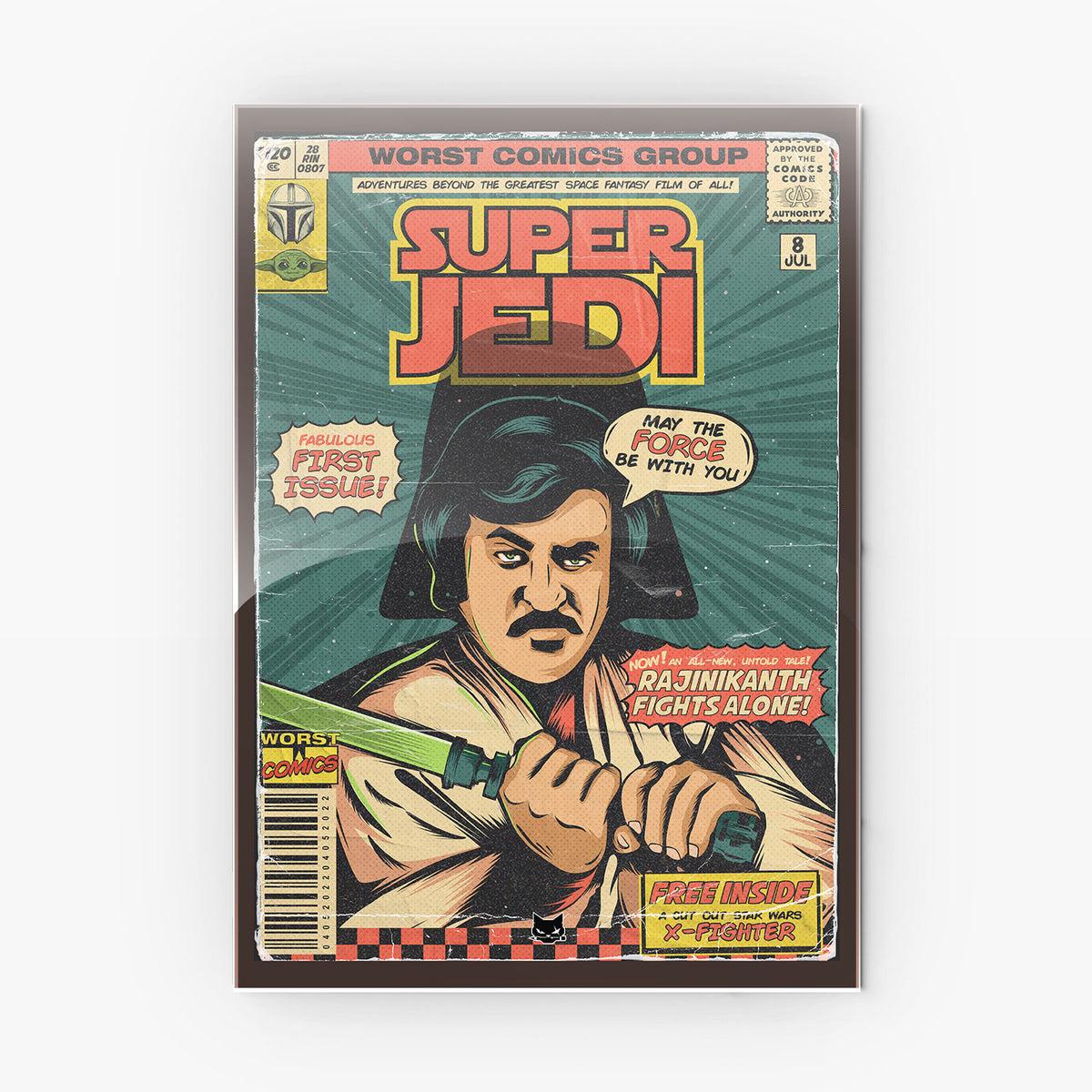 Superstar Jedi Metal Poster