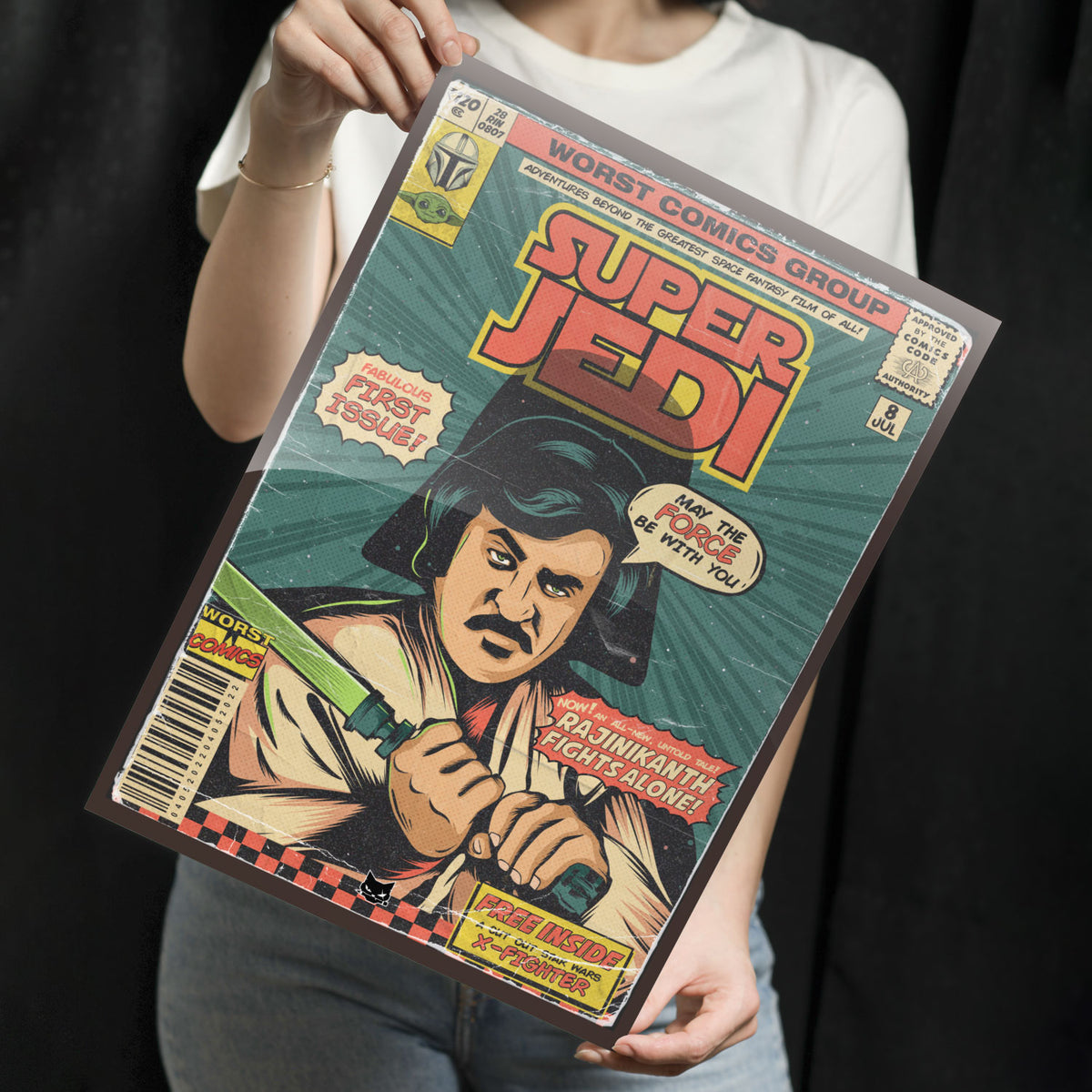 Superstar Jedi Metal Poster