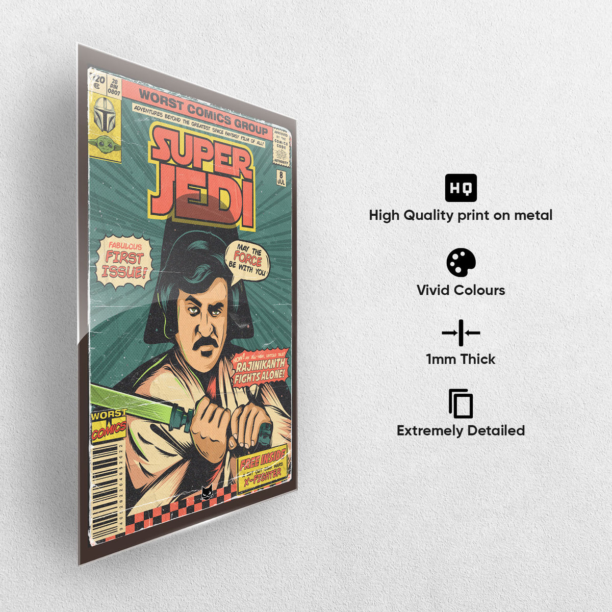 Superstar Jedi Metal Poster