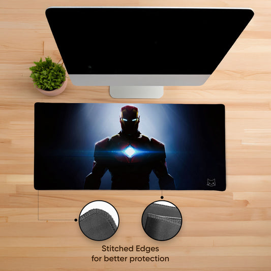 Tony Suit Stitched Desk Mat