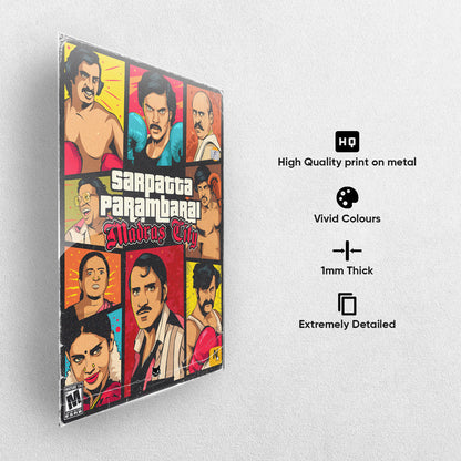 Sarpatta Parambarai Metal Poster